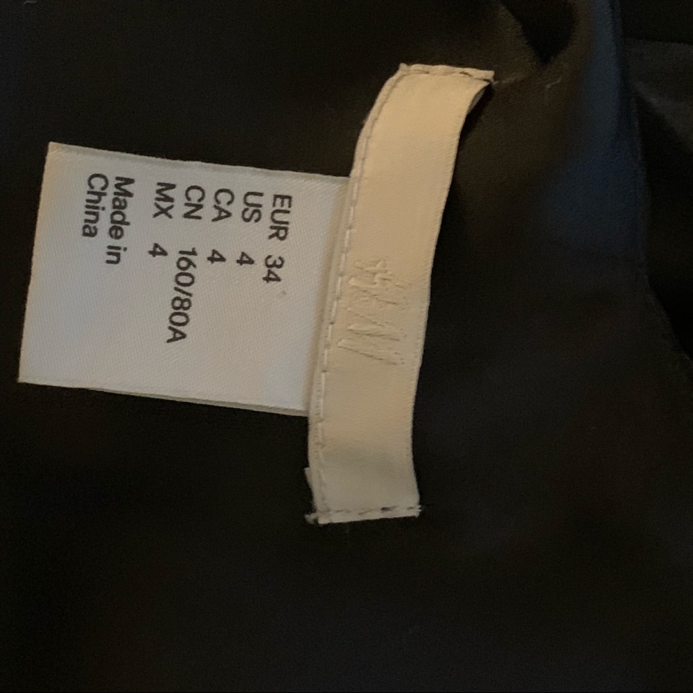 COPY - B&M beaded shoulders black dress size 4 - Picture 4 of 5